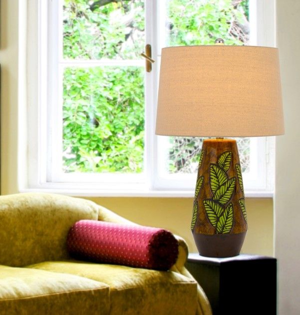 Cal® Lighting & Accessories Hanson Cocoa Table Lamp-2