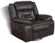 Coaster® Greer Brown Swivel Glider Recliner-1