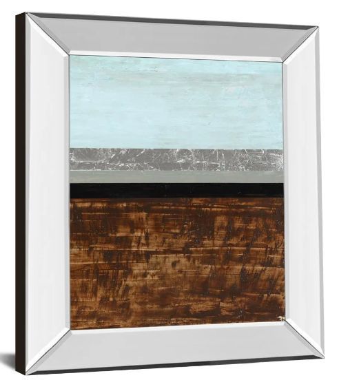 Classy Art Textured Light Il by Natalie Avondet Mirror Framed Wall Art-1