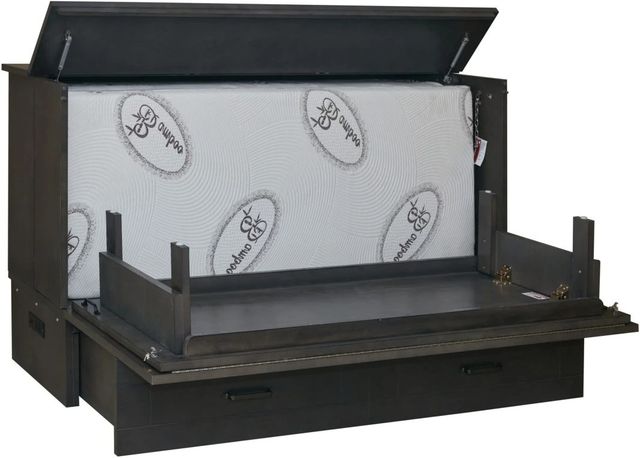 CabinetBed Inc.™ Elite Aztec Grey Folding Queen Bed-3