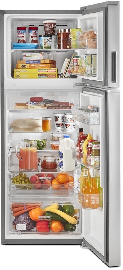 Whirlpool® 24" 12.9 Cu. Ft. Fingerprint Resistant Stainless Steel Counter Depth Top Freezer Refrigerator-5