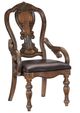 Mazin Furniture Bergen Dark Brown Dining Arm Chair-0