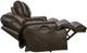 Catnapper® Wembley Steel Leather Power Lay Flat Reclining Console Loveseat with Power Adjustable Headrest and Power Adjustable Lumbar Support-5