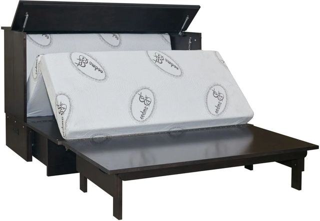 CabinetBed Inc.™ Elite Harrison Shadow Black Folding Queen Bed-1