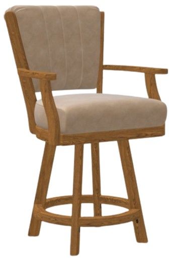 Chromcraft Customizable Cameron Swivel Bar Height Dining Stool-0
