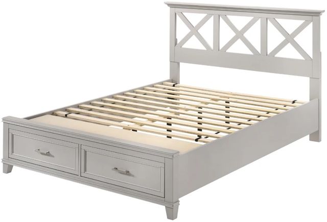Bernards Nova II Gray Queen Panel Storage Bed-3