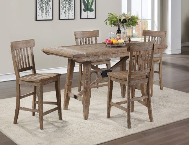 Steve Silver Co. Riverdale 5-Piece Driftwood Counter Dining Set-1