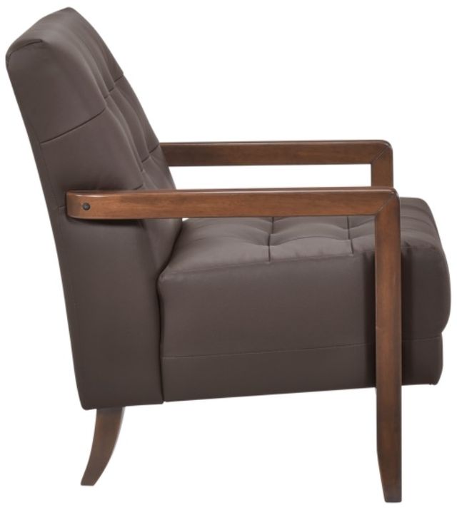 Homelegance® Crafton Dark Brown/Walnut Accent Chair-3