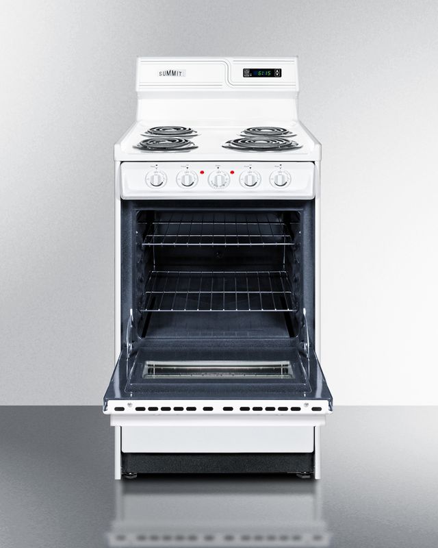 Summit® 20" White Freestanding Electric Range-2