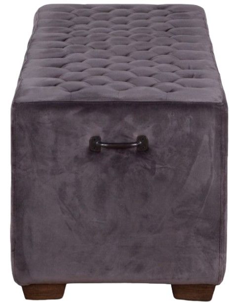 Home Trends & Design D'Orsay Asphalt Bench-1