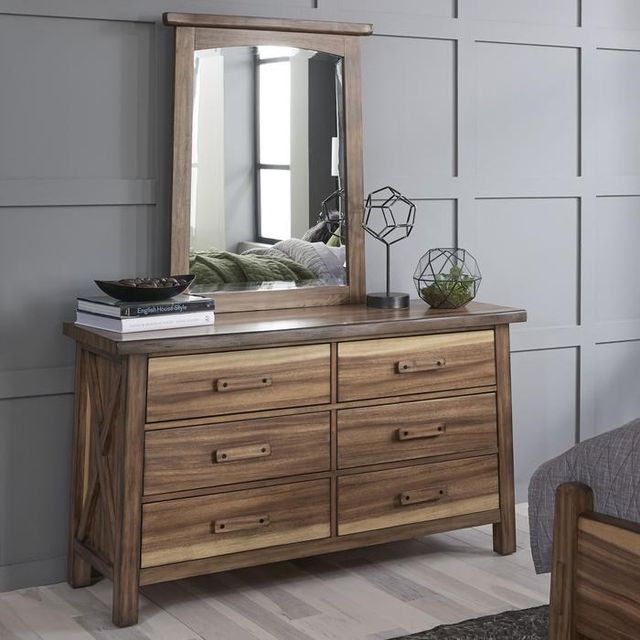 homestyles® Forest Retreat Brown Dresser and Mirror-1