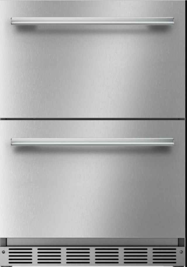 Thermador® Freedom® 24'' 4.4 Cu. Ft. Stainless Steel Under Counter Double Drawer Refrigerator-0