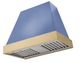 AGA Euclid 36" Carnaby Blue Wall Mounted Range Hood  with Brushed Brass Trim-0