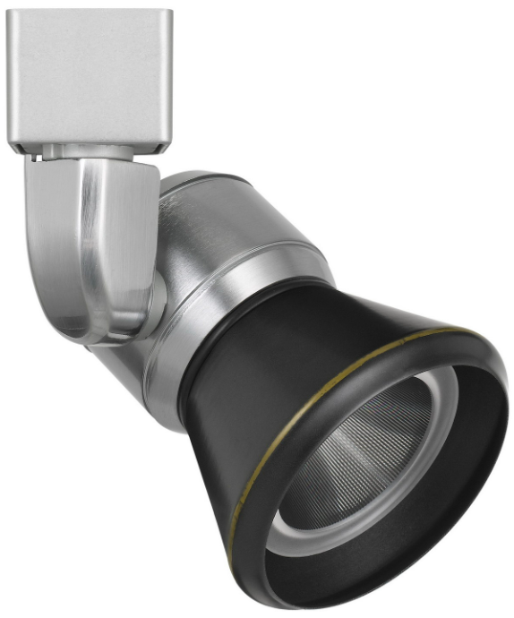 Cal® Lighting & Accessories Black/Brushed Steel Track Light-0