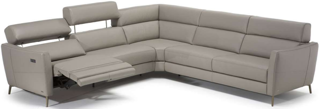 NATUZZI EDITIONS ソファー Natuzzi Editions Customizable Greg 4-Piece Power Reclining