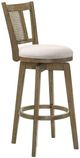 Armen Living Isla 2-Piece Putty Brown/Wheat Barstool Set-2