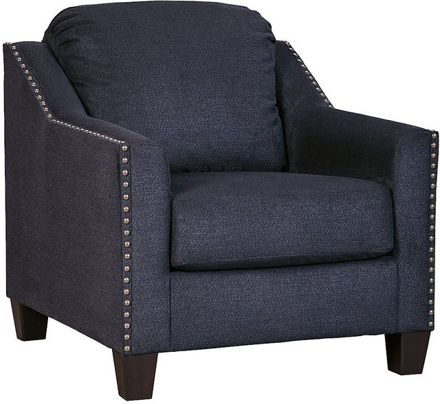 Benchcraft® Creeal Heights 2-Piece Ink Chair and Ottoman Set-1