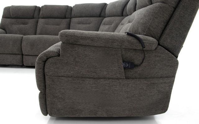 Flexsteel® Gray Power Reclining Sectional with Custom Layout Options-4