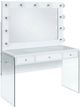 Elements International Jacey White Vanity Table-0