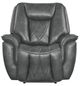 Corinthian Furniture Jordan Charcoal Power Headrest Recliner-2