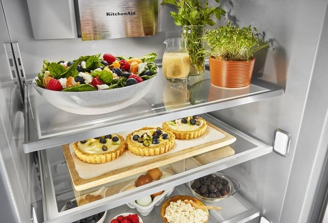 KitchenAid® 48 in. 29.4 Cu. Ft. Stainless Steel with PrintShield™ Finish Built In Counter Depth Side-by-Side Refrigerator-6