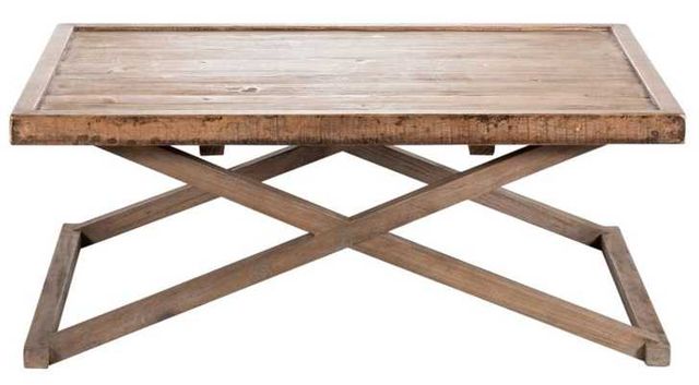 Nest Home Collections Penelope Antique Natural/Medium Grey Coffee Table-2