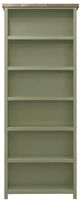 Legends Home Vineyard Fruitwood/Sage Green 86" Bookcase -0