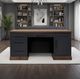 Legends Home Nora Seal Skin/Whiskey Executive Desk-1