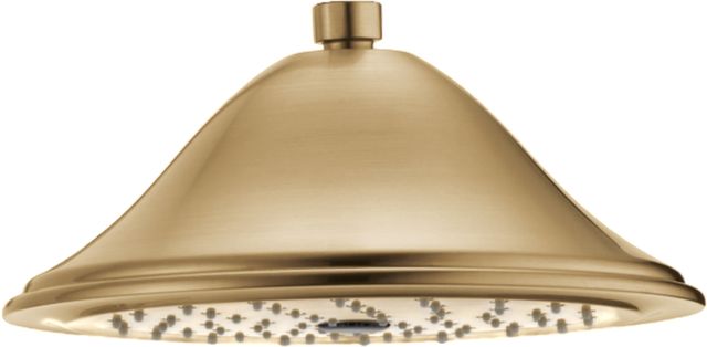 Delta Universal Showering Components 4" Champagne Bronze Square Single-Setting Raincan Shower Head-0