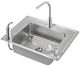 Elkay Lustertone® Classic Lustrous Satin 28" x 22" Single Bowl Drop-In Classroom ADA Sink Kit-1