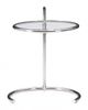 Zuo® Modern Eileen Glass Top  Side Table with Chrome Base -1