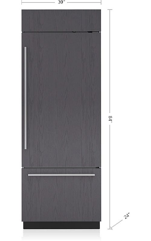Sub-Zero® Classic Series 30" 17 Cu. Ft. Panel Ready Built-In Bottom Right Hinge Freezer Refrigerator with Internal Water Dispenser-3