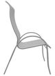 Telescope Casual Aruba Abalone/Graphite Aluminum/Fabric Outdoor Sling Supreme Stacking Arm Chair-2