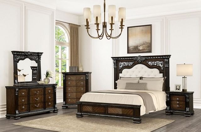Furniture of America® Promenade Espresso Queen Panel Bed-7