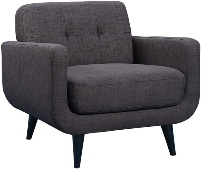 Elements International Hadley 2-Piece Heirloom Charcoal Living Room Seating Set with Chair-2