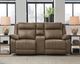 Signature Design by Ashley® Max-Media 3-Piece Biscotti Power Reclining Sectional with Audio Console-1