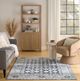 Nourison Home™ Dekor DEK02 Gray Navy 5'x7' Style 1 Area Rug-1