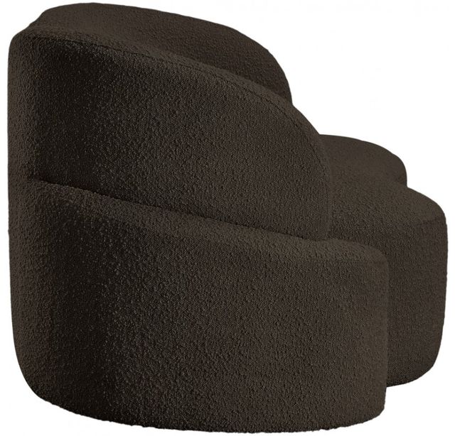 Meridian Furniture Principessa Brown Boucle Fabric Loveseat-3