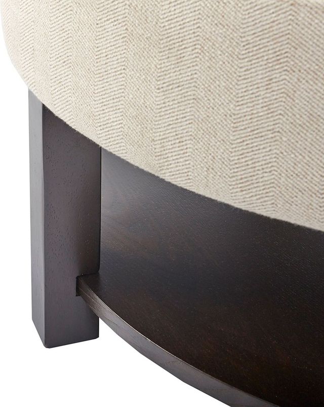 Olliix by Madison Park Cream/Brown Miller Ottoman-3