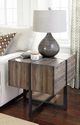 Hammary® Modern Timber Natural Raw Accent End Table with Dark Pewter Patina Frame-1