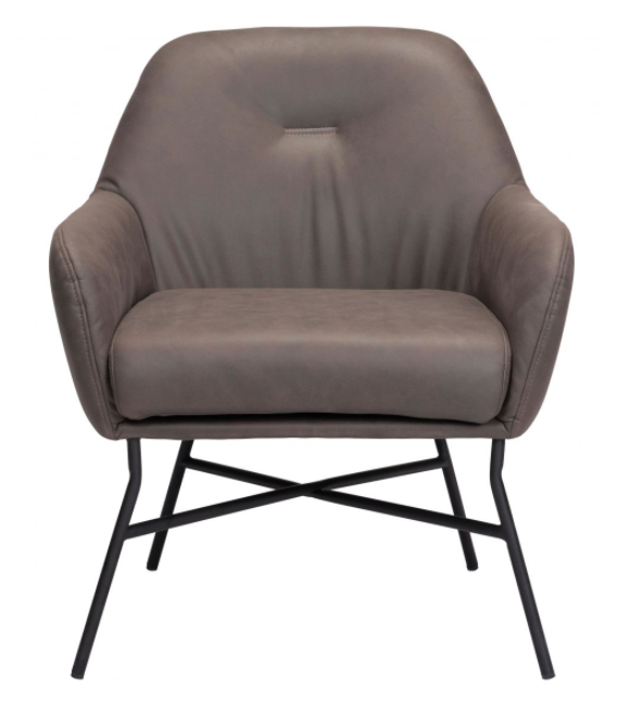 Zuo® Modern Hans Vintage Brown Accent Chair-1