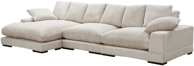 Moe's Home Collection Plunge 3-Piece Cappuccino Large L-Shaped Sectional and Reversible Chaise-2