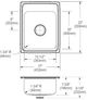 Elkay Lustertone® Classic Lustrous Satin 17" x 22" x 7-5/8" MR2-Hole Single Bowl Drop-In Sink with Perfect Drain®-2