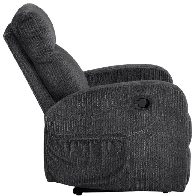 Homelegance® Allen Dark Gray Manual Reclining Chair-3