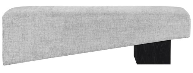 Meridian Furniture Alora Gray/Black Upholstered Bench-1