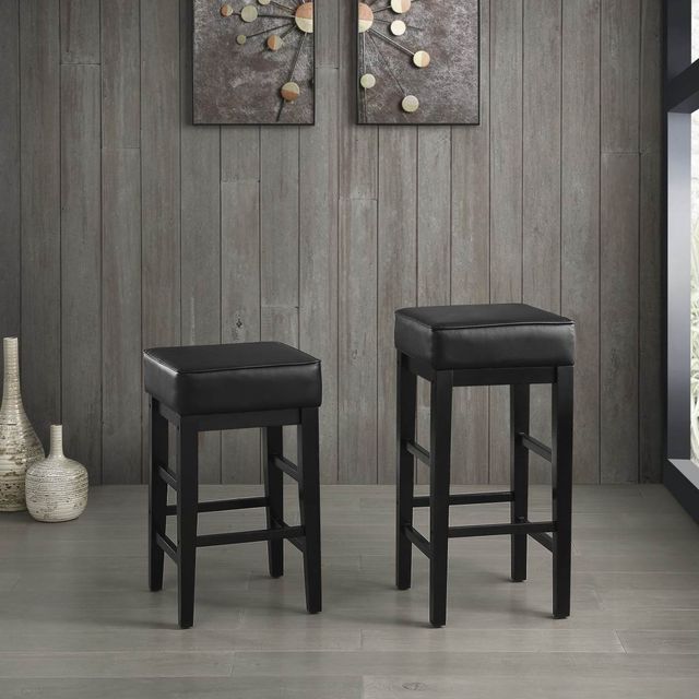 Mazin Furniture Pittsville Black Counter Stool-1