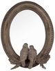 A & B Home Gray Corella Oval Bird Mirror-1