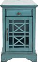 Jofran Inc. Craftsman Antique Blue Power Chairside Table-2