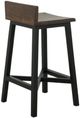 International Furniture Direct Pueblo Black/Brown 30" Bar Stool-3