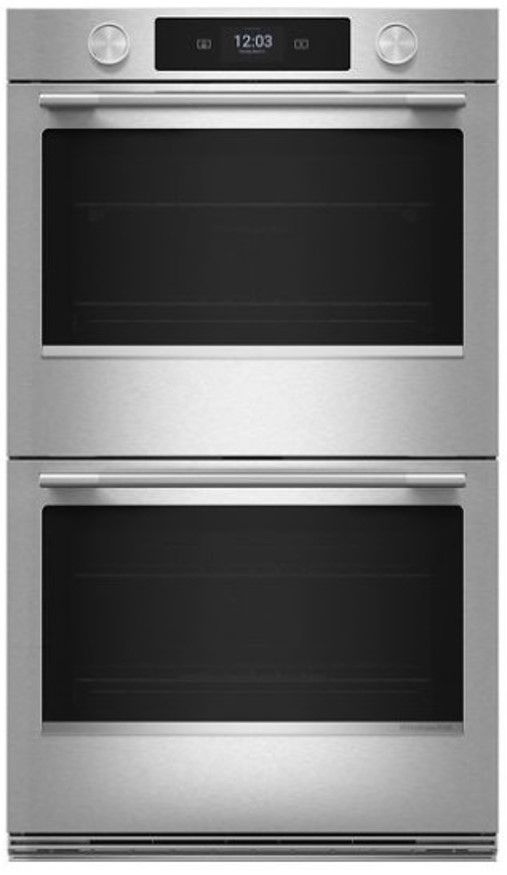 KitchenAid® 30" PrintShield™ Stainless Steel Smart Double Electric Wall Oven with Assisted Cook Cycles-0